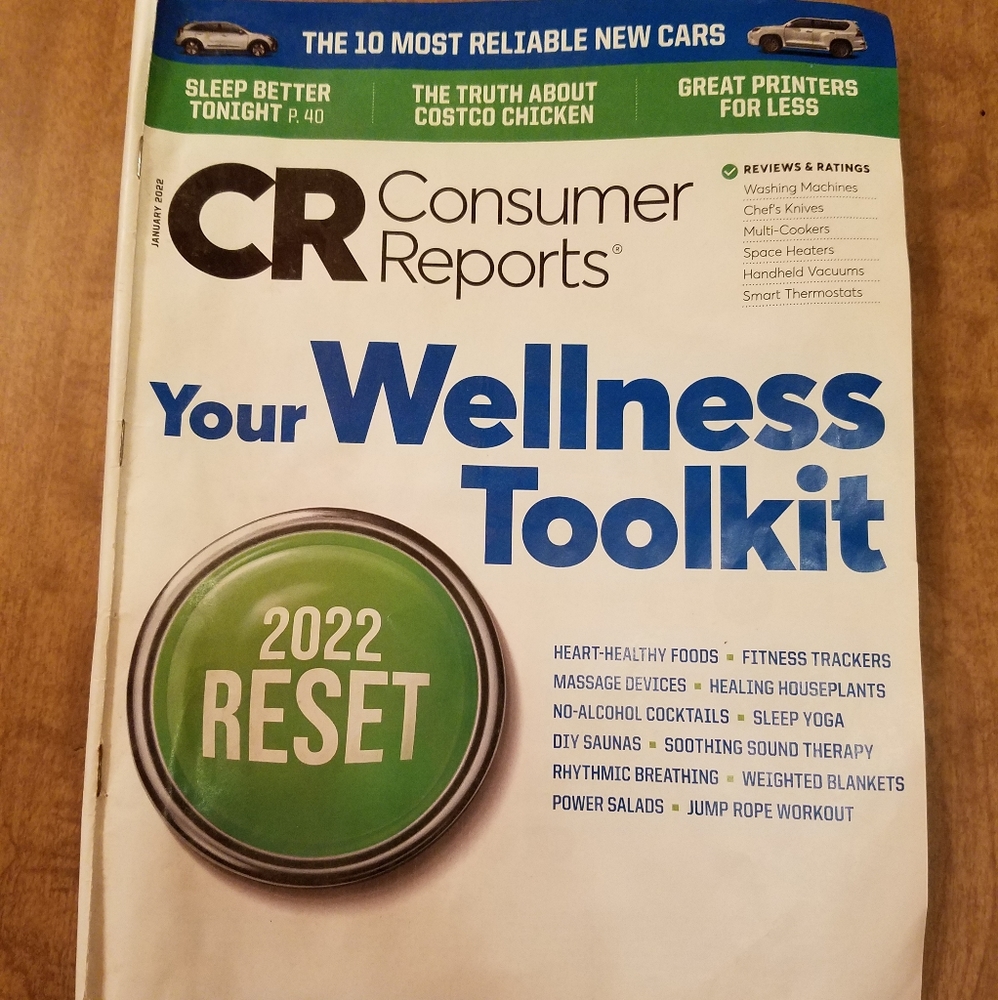 Consumer Reports January 2022 issue